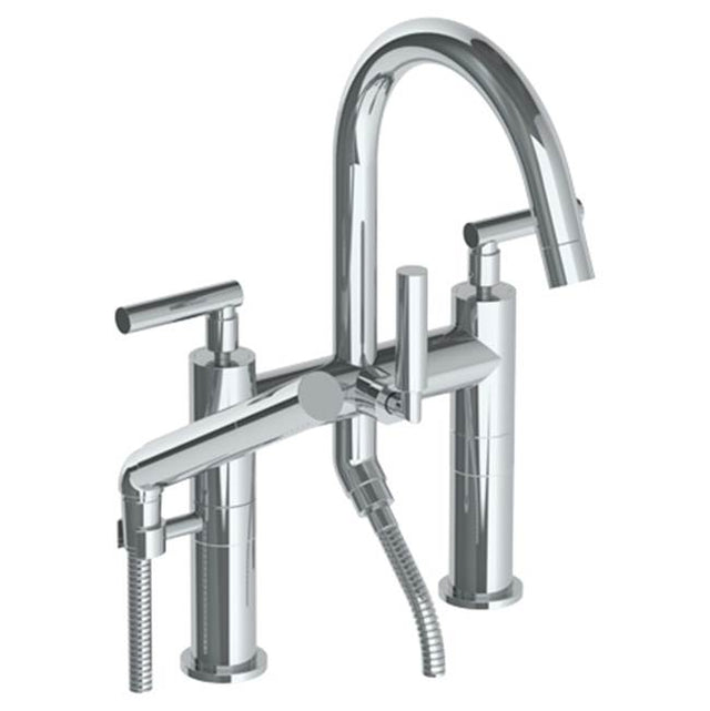 Watermark - Deck Mounted Exposed Bath Set with Hand Shower - Vintage Copper