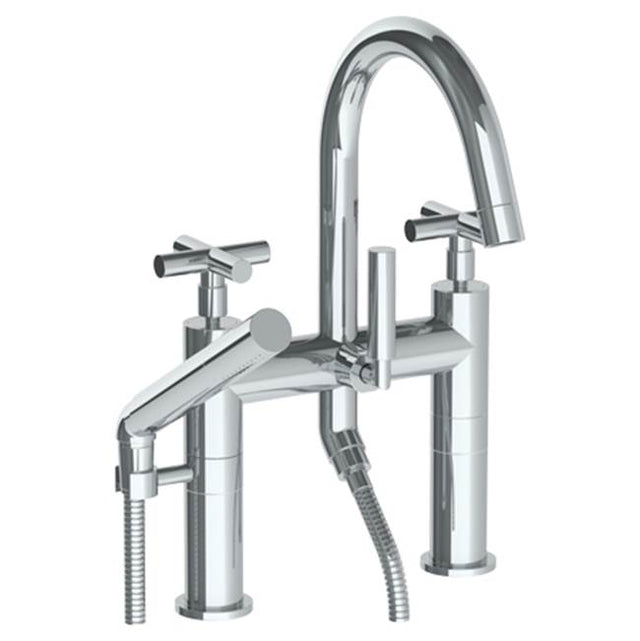 Watermark - Deck Mounted Exposed Bath Set with Hand Shower - Vintage Copper