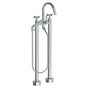 Watermark - Floor Standing Bath Set with Slim Hand Shower - Vintage Copper