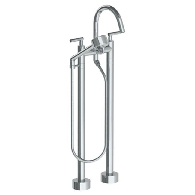 Watermark - Floor Standing Bath Set with Hand Shower - Vintage Copper