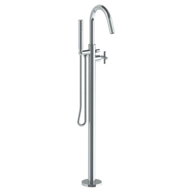 Watermark - Single Hole Floor Standing Bath Set with Hand Shower - Vintage Copper