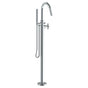 Watermark - Single Hole Floor Standing Bath Set with Hand Shower - Vintage Copper