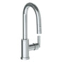 Watermark - Deck Mounted 1 Hole Gooseneck Prep Faucet with Pull Down Spray - Vintage Copper