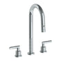 Watermark - Deck Mounted 3 Hole Gooseneck Prep Faucet with Pull Down Spray - Vintage Copper
