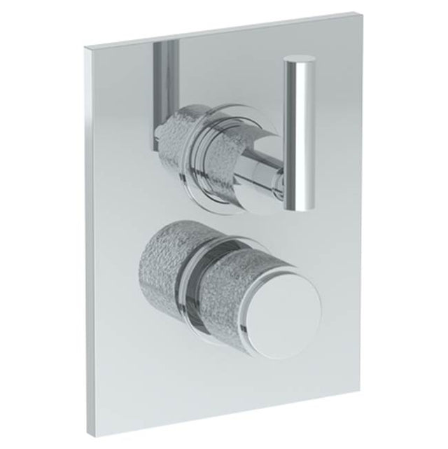 Watermark - Wall Mounted Thermostatic Shower Trim with built-in control, 6 1/4'' X 8'' - Vintage Copper