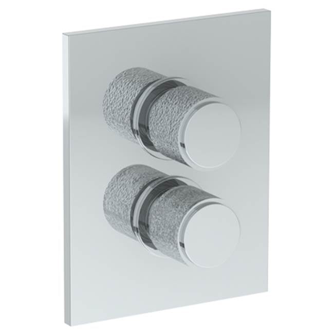 Watermark - Wall Mounted Thermostatic Shower Trim with built-in control, 6 1/4'' X 8'' - Vintage Copper