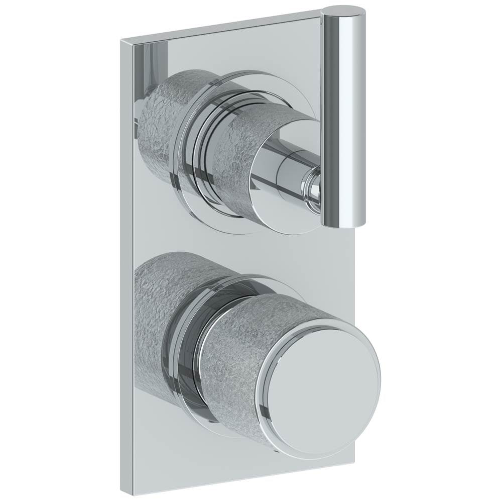 Watermark - Wall Mounted Mini Thermostatic Shower Trim with built-in control, 3 1/2'' X 8'' - Vintage Copper
