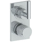 Watermark - Wall Mounted Mini Thermostatic Shower Trim with built-in control, 3 1/2'' X 8'' - Vintage Copper