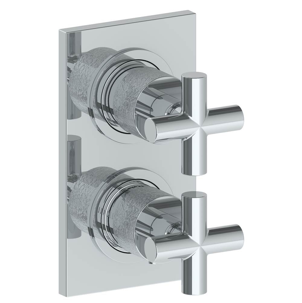 Watermark - Wall Mounted Mini Thermostatic Shower Trim with built-in control, 3 1/2'' X 8'' - Vintage Copper