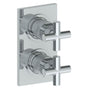 Watermark - Wall Mounted Mini Thermostatic Shower Trim with built-in control, 3 1/2'' X 8'' - Vintage Copper