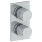 Watermark - Wall Mounted Mini Thermostatic Shower Trim with built-in control, 3 1/2'' X 8'' - Vintage Copper