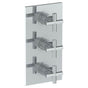 Watermark - Wall Mounted Thermostatic Shower Trim with 2 built-in controls, 6 1/4'' x 12'' - Vintage Copper