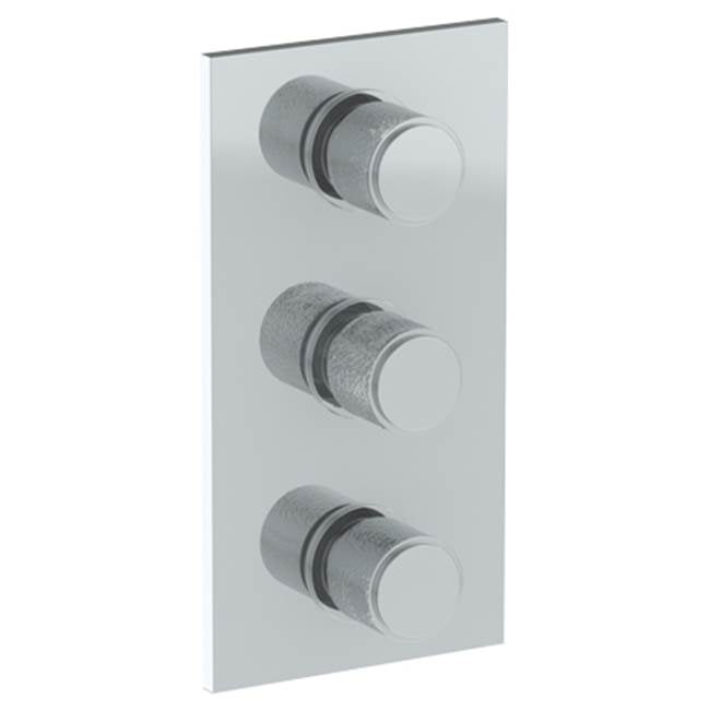 Watermark - Wall Mounted Thermostatic Shower Trim with 2 built-in controls, 6 1/4'' x 12'' - Vintage Copper