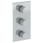 Watermark - Wall Mounted Thermostatic Shower Trim with 2 built-in controls, 6 1/4'' x 12'' - Vintage Copper