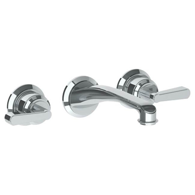 Watermark - Wall Mounted 3 Hole Lavatory Set with 8'' CTC Spout - Vintage Copper