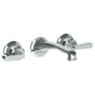 Watermark - Wall Mounted 3 Hole Lavatory Set with 8'' CTC Spout - Vintage Copper