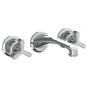Watermark - Wall Mounted 3 Hole Lavatory Set with 8'' CTC Spout - Vintage Copper