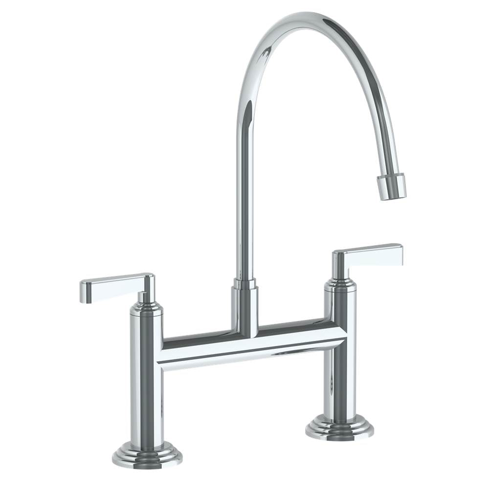 Watermark - Deck Mounted Bridge Kitchen Faucet with Extended Spout - Vintage Copper