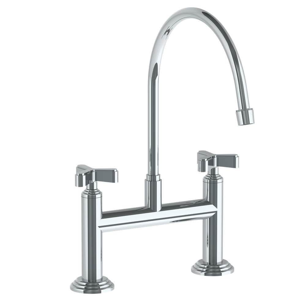 Watermark - Deck Mounted Bridge Kitchen Faucet with Extended Spout - Vintage Copper