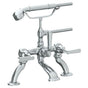Watermark - Deck Mounted Exposed Bath Set with Hand Shower - Vintage Copper