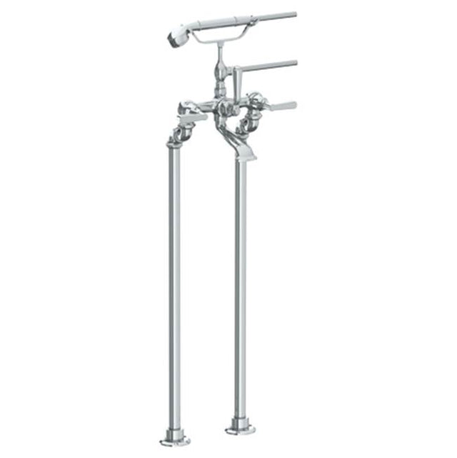 Watermark - Floor Standing Bath Set with Hand Shower - Vintage Copper