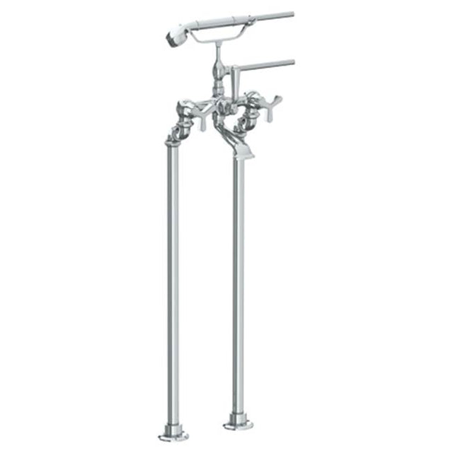 Watermark - Floor Standing Bath Set with Hand Shower - Vintage Copper