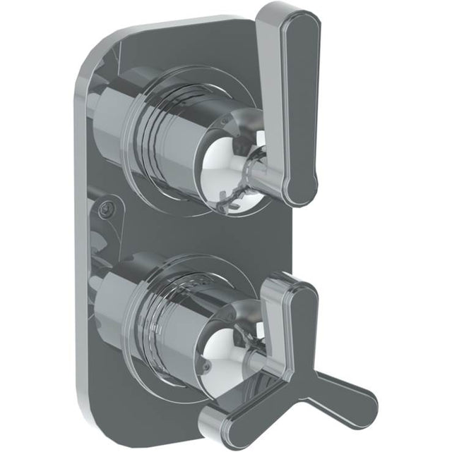 Watermark - Wall Mounted Mini Thermostatic Shower Trim with built-in control, 3 1/2'' - Vintage Copper