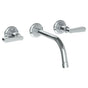 Watermark - Wall Mounted 3 Hole Lavatory Set with 8 1/8'' CTC Spout - Vintage Copper