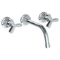 Watermark - Wall Mounted 3 Hole Lavatory Set with 8 1/8'' CTC Spout - Vintage Copper