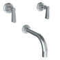 Watermark - Wall Mounted 3 Hole Bath Set - Vintage Brass