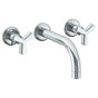 Watermark - Wall Mounted 3 Hole Bath Set - Vintage Brass