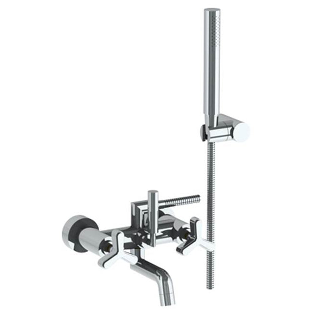 Watermark - Wall Mounted Exposed Bath Set with Hand Shower - Vintage Copper