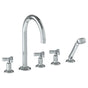 Watermark - Deck Mounted 5 Hole Bath Set - Vintage Copper