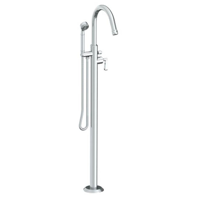 Watermark - Single Hole Floor Standing Bath Set with Hand Shower - Vintage Copper