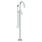 Watermark - Single Hole Floor Standing Bath Set with Hand Shower - Vintage Copper