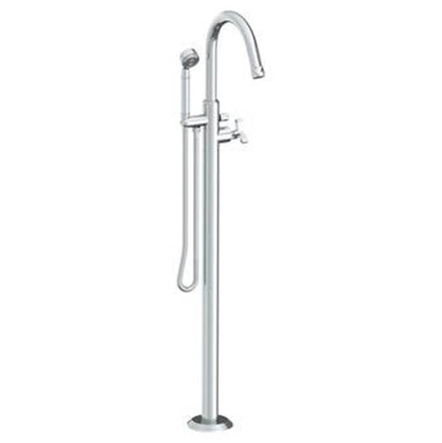 Watermark - Single Hole Floor Standing Bath Set with Hand Shower - Vintage Copper