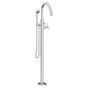 Watermark - Single Hole Floor Standing Bath Set with Hand Shower - Vintage Copper