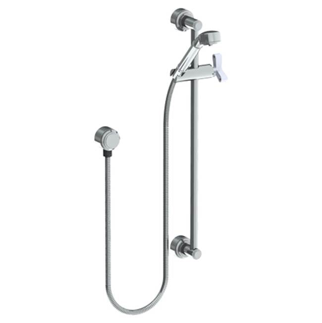 Watermark - Positioning Bar Shower Kit with Hand Shower and 69'' Hose - Vintage Copper