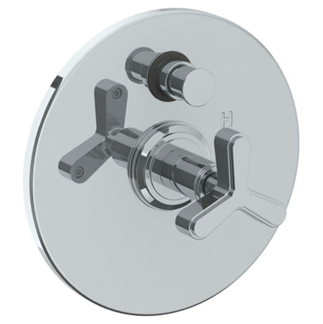 Watermark - Wall Mounted Pressure Balance Shower Trim with Diverter, 7'' dia. - Vintage Copper