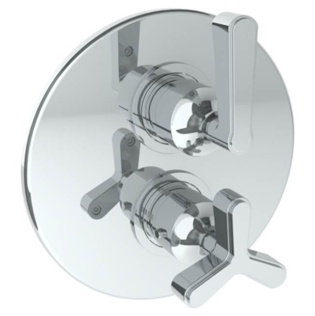 Watermark - Wall Mounted Thermostatic Shower Trim with built-in control, 7 1/2'' - Vintage Copper