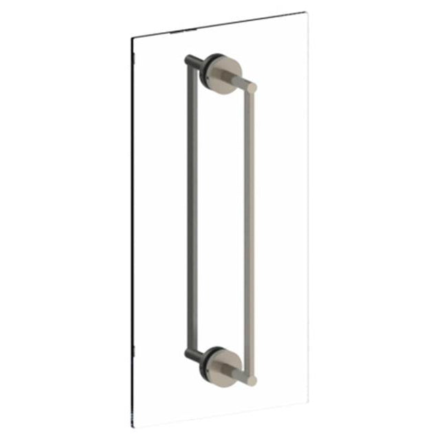 Watermark - Brooklyn 24'' Double Shower Door Pull / Glass Mount Towel Bar - Vintage Copper