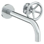 Watermark - Wall Mounted 2 Hole Lavatory Set with 11 7/8'' Spout - Vintage Copper