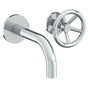Watermark - Wall Mounted 2 Hole Lavatory Set with 8 3/4'' Spout - Vintage Copper