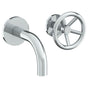 Watermark - Wall Mounted 2 Hole Lavatory Set with 6'' Spout - Vintage Copper