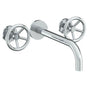 Watermark - Wall Mounted 3 Hole Lavatory Set with 11 7/8'' Spout - Vintage Copper