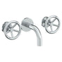 Watermark - Wall Mounted 3 Hole Lavatory Set with 6'' Spout - Vintage Copper