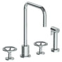 Watermark - Deck Mounted 4 Hole Kitchen Set - Includes Side Spray - Vintage Copper