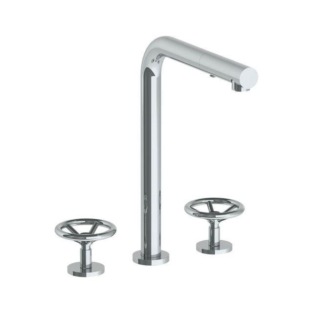 Watermark - 3 Hole Kitchen Faucet with Pull Out Spray - Vintage Copper