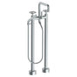 Watermark - Floor Standing Square Bath Set with Slim Hand Shower - Vintage Copper