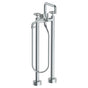 Watermark - Floor Standing Square Bath Set with Volume Hand Shower - Vintage Copper